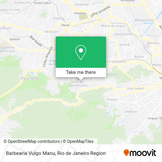 Barbearia Vulgo Manu map
