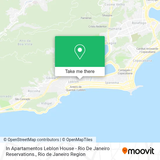 In Apartamentos Leblon House - Rio De Janeiro Reservations. map