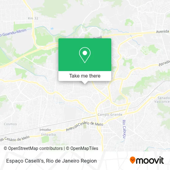 Espaço Caselli's map