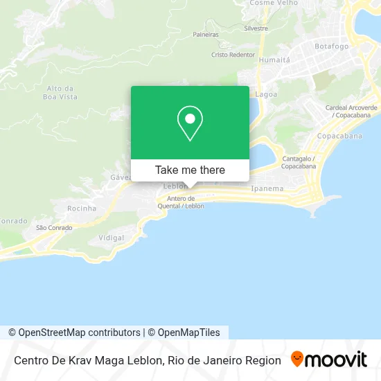 Centro De Krav Maga Leblon map