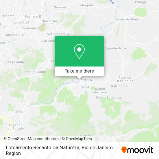Loteamento Recanto Da Natureza map