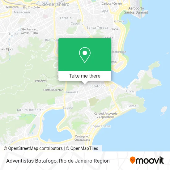 Adventistas Botafogo map