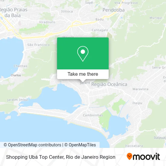 Shopping Ubá Top Center map