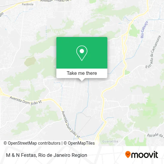 M & N Festas map