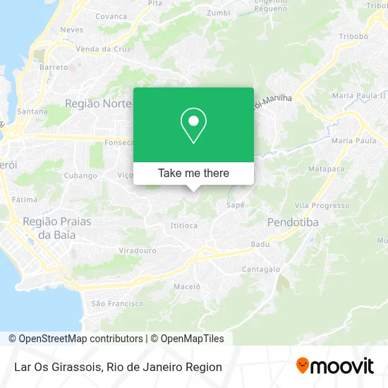 Lar Os Girassois map