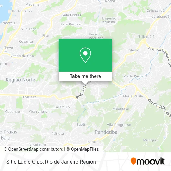 Sitio Lucio Cipo map