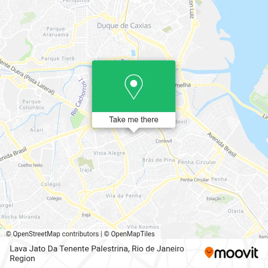 Lava Jato Da Tenente Palestrina map