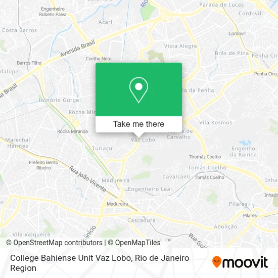 College Bahiense Unit Vaz Lobo map