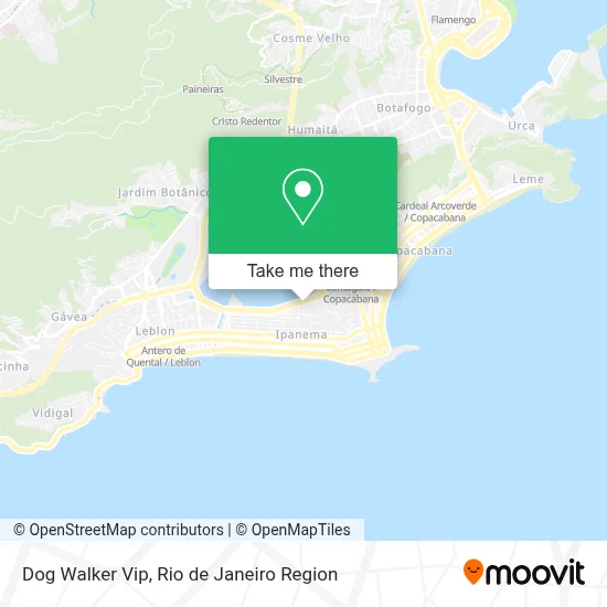 Dog Walker Vip map