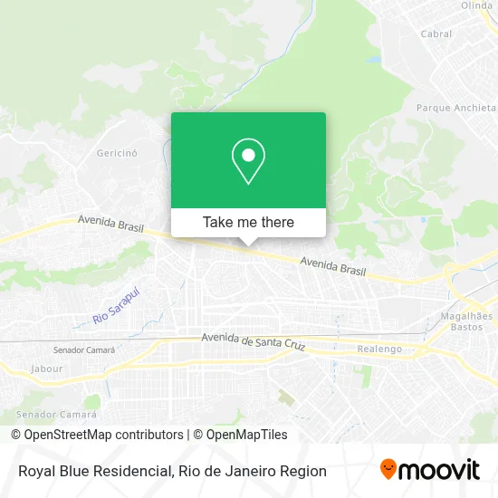 Royal Blue Residencial map