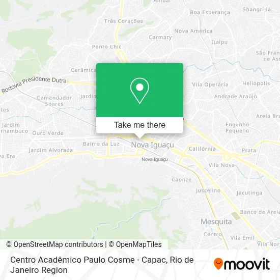 Centro Acadêmico Paulo Cosme - Capac map