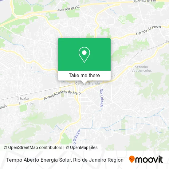 Tempo Aberto Energia Solar map