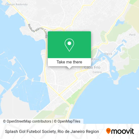 Splash Gol Futebol Society map
