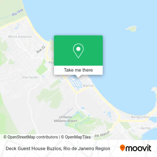 Deck Guest House Buzios map