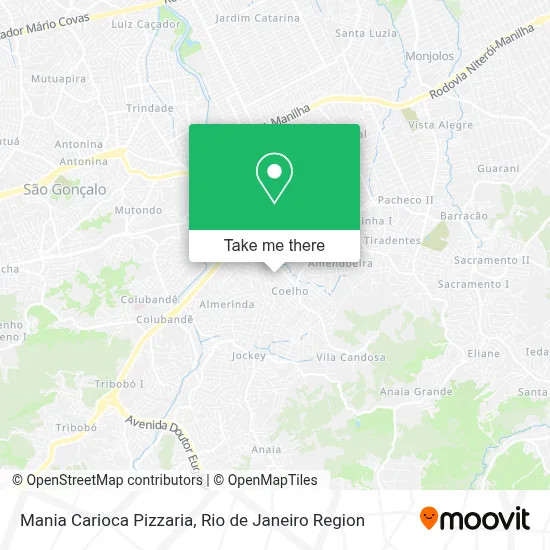 Mania Carioca Pizzaria map