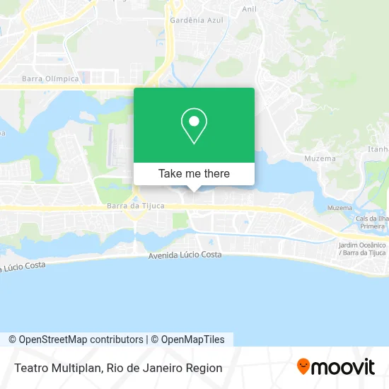 Teatro Multiplan map