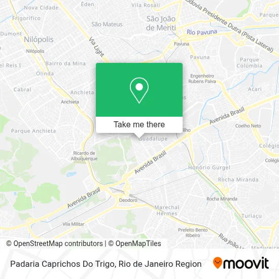 Padaria Caprichos Do Trigo map