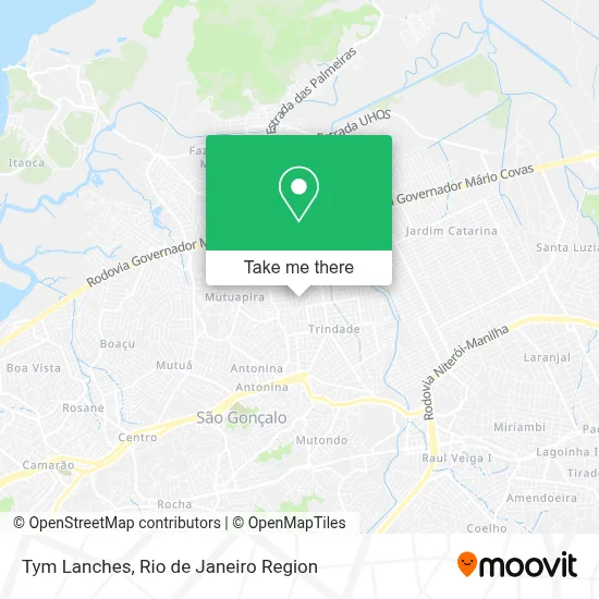 Tym Lanches map