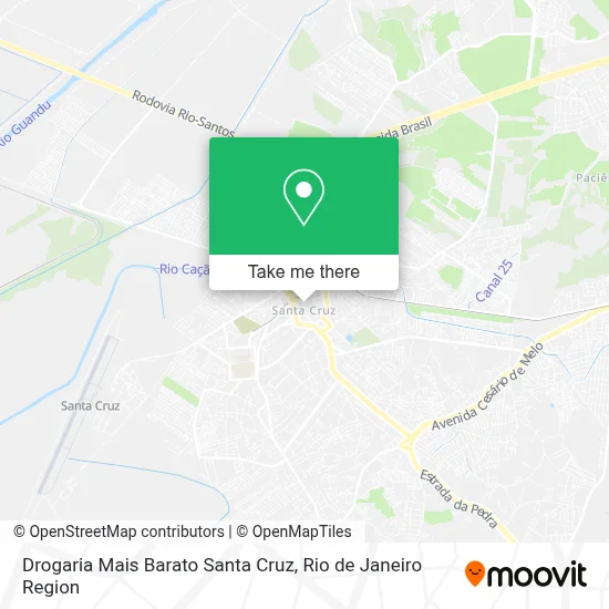 Drogaria Mais Barato Santa Cruz map
