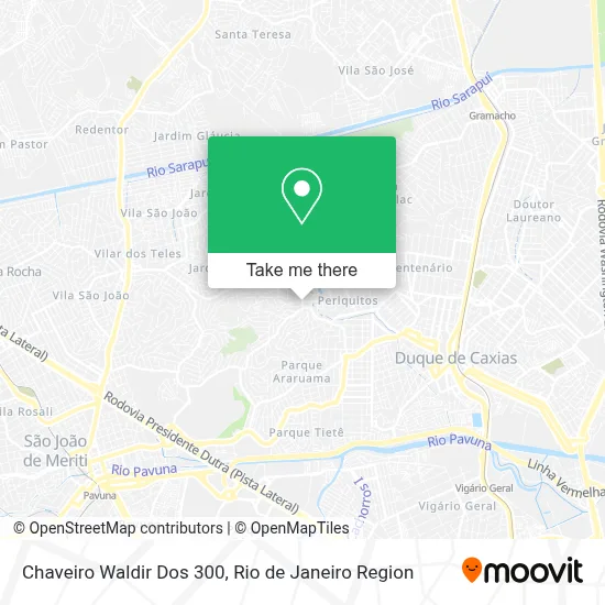 Chaveiro Waldir Dos 300 map