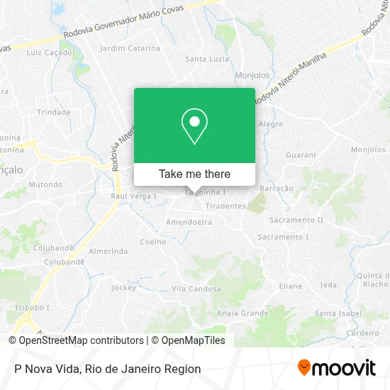 P Nova Vida map