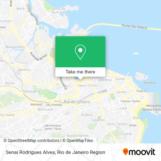 Senai Rodrigues Alves map