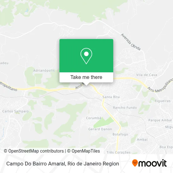 Campo Do Bairro Amaral map