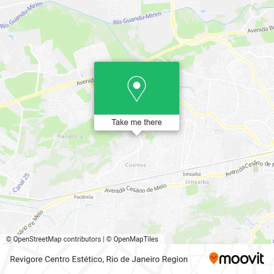 Revigore Centro Estético map