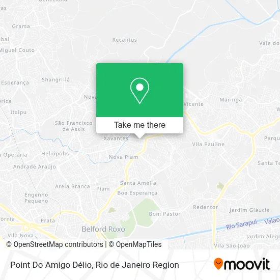 Point Do Amigo Délio map