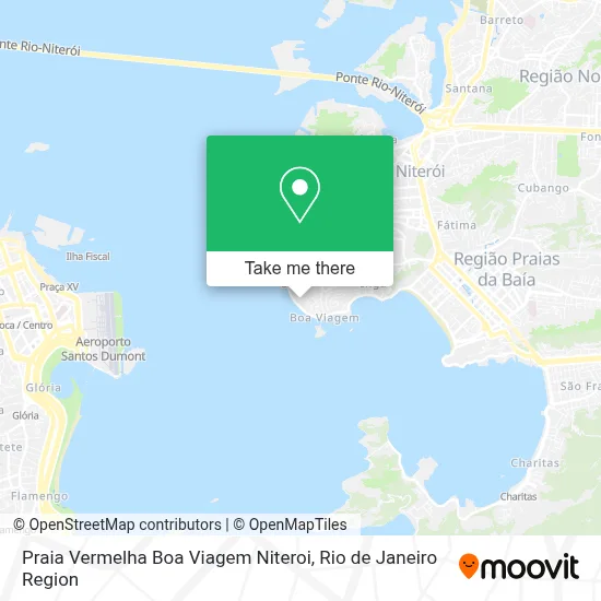 Praia Vermelha Boa Viagem Niteroi map