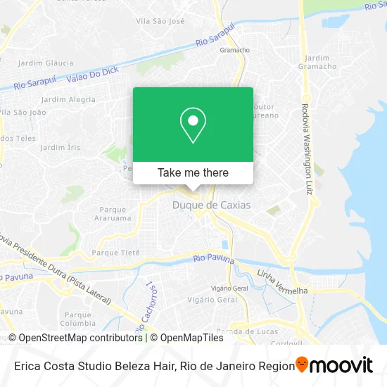 Erica Costa Studio Beleza Hair map