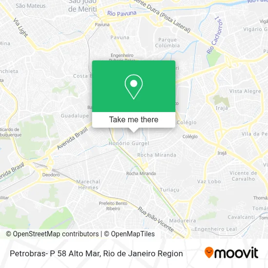 Petrobras- P 58 Alto Mar map