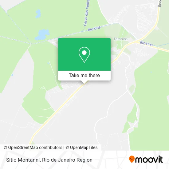 Sítio Montanni map