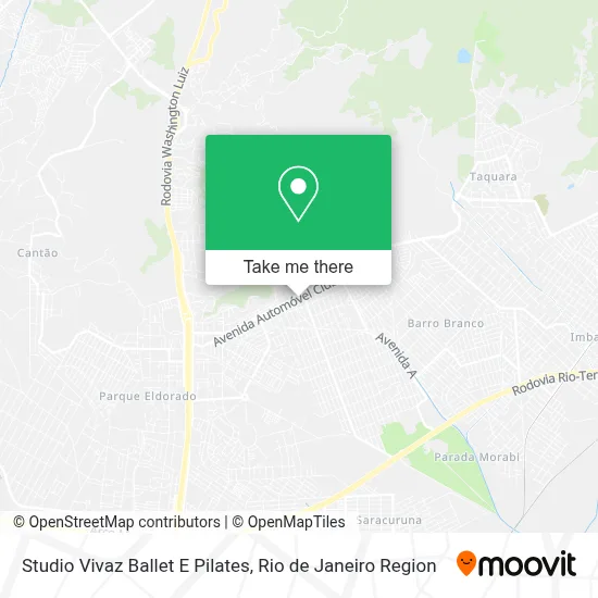 Studio Vivaz Ballet E Pilates map