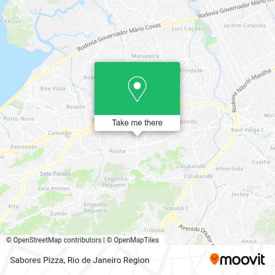 Sabores Pizza map