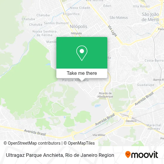 Ultragaz Parque Anchieta map