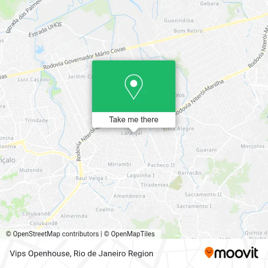 Vips Openhouse map