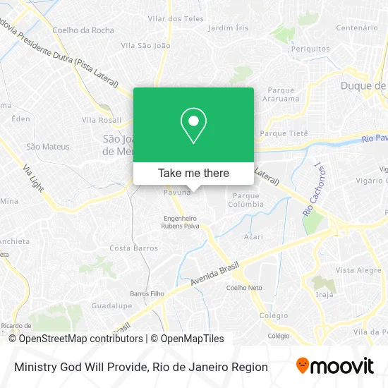 Ministry God Will Provide map