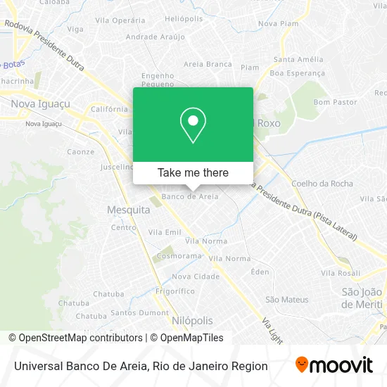Universal Banco De Areia map