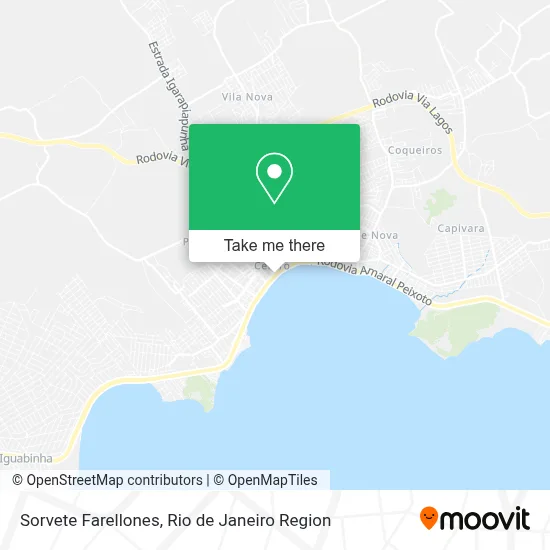Sorvete Farellones map