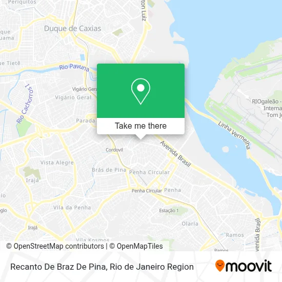Recanto De Braz De Pina map