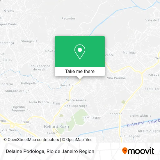 Delaine Podologa map