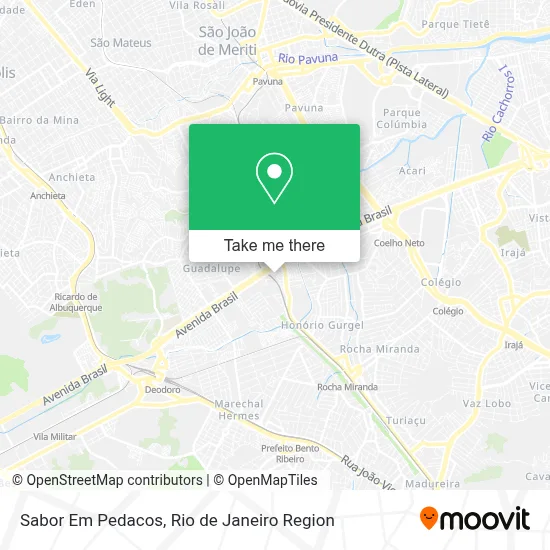 Sabor Em Pedacos map