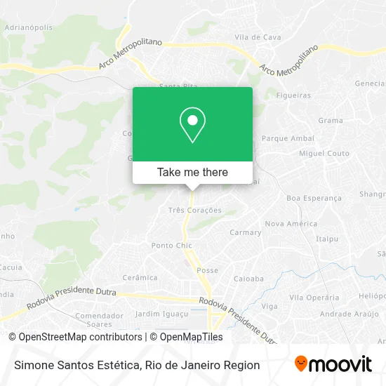 Simone Santos Estética map