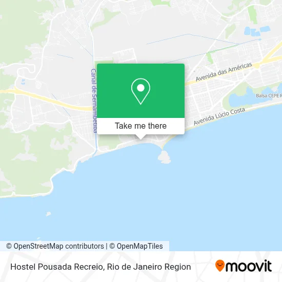 Hostel Pousada Recreio map