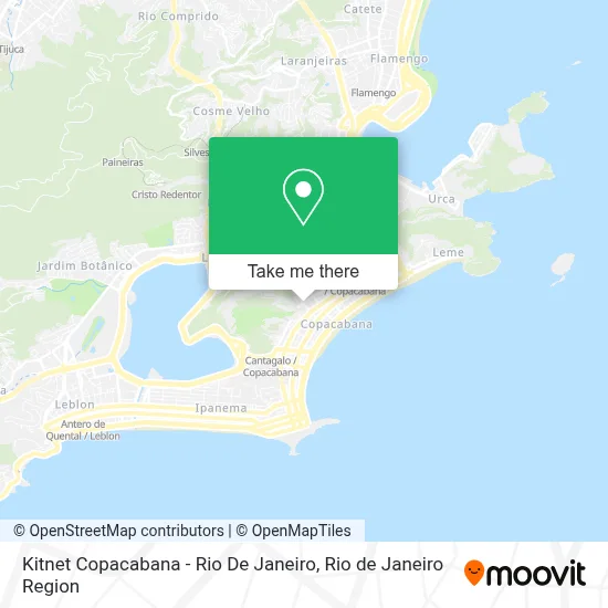 Kitnet Copacabana - Rio De Janeiro map