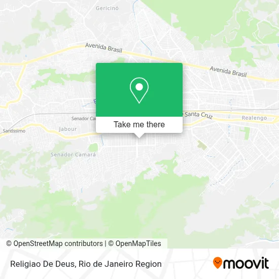 Religiao De Deus map