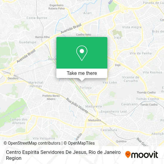 Centro Espírita Servidores De Jesus map
