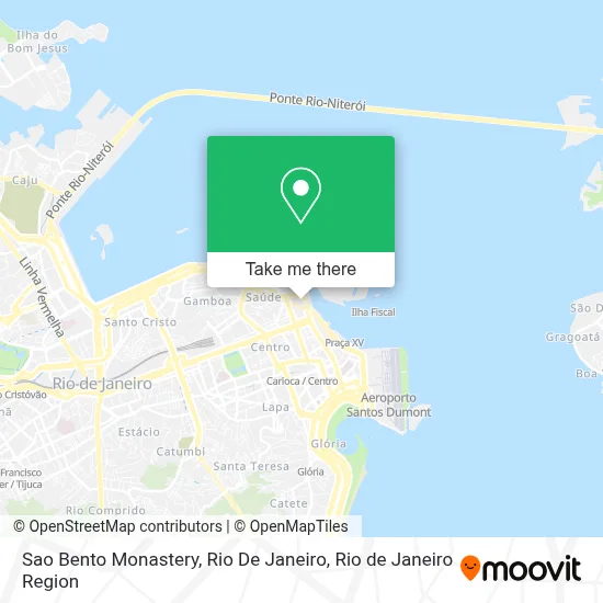 Sao Bento Monastery, Rio De Janeiro map