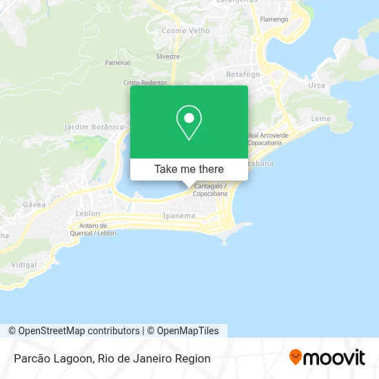 Parcão Lagoon map